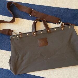 Bespoke Post Duffle Bag Leather Canvas Weekender XL Outdoor Line Of Trade Sling